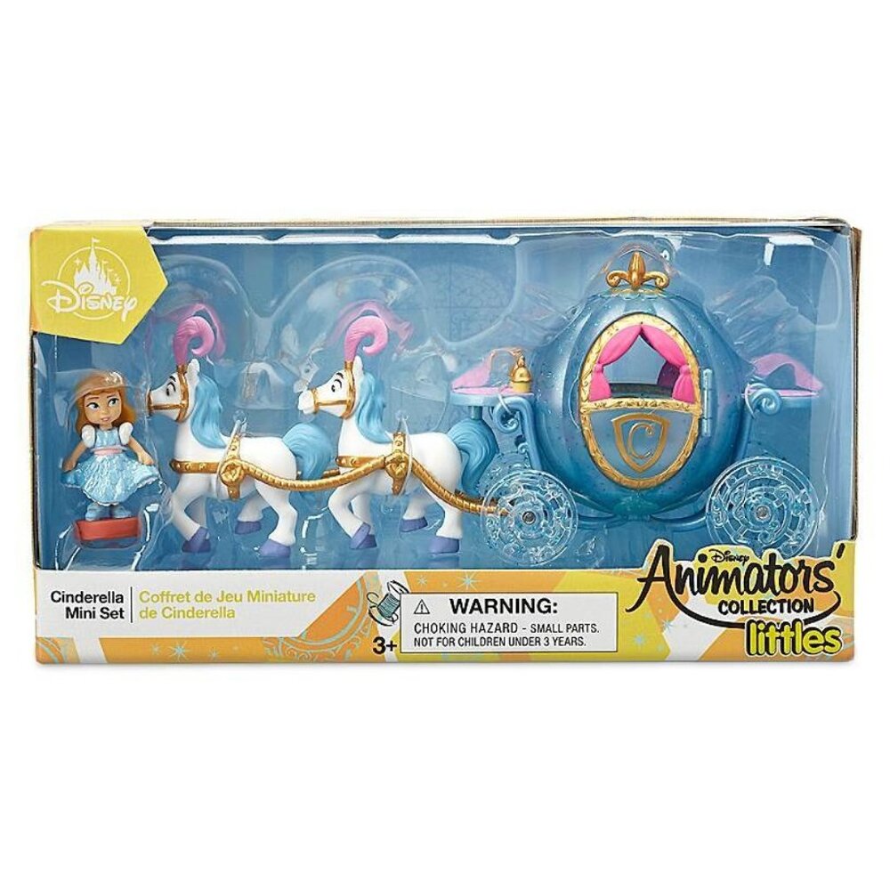 Disney Store Animators Collection Littles Cinderella Carriage Mini Set